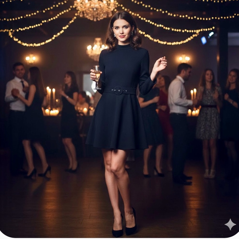 Zara black dress